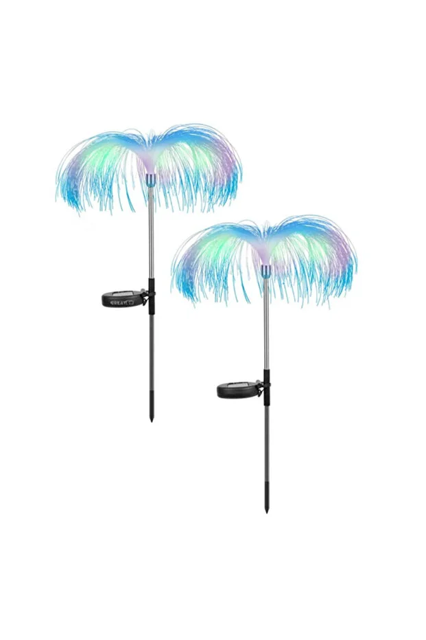 1_org_zoom (1) Lampi solare palmier multicolor – Set 2 bucăți - imagine 1