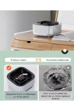 Scrumieră electrică cu aspiratie + purificator aer 1200 mAh - imagine 2