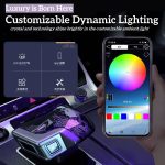 Cap schimbător viteze tip cristal cu lumină ambientală LED - imagine 6