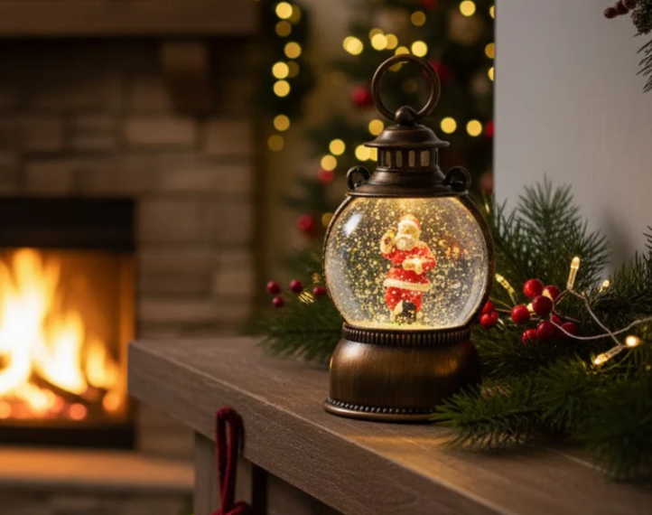 imagine_2025-11-26_124820171 Felinar decorativ Moș Crăciun - imagine 1