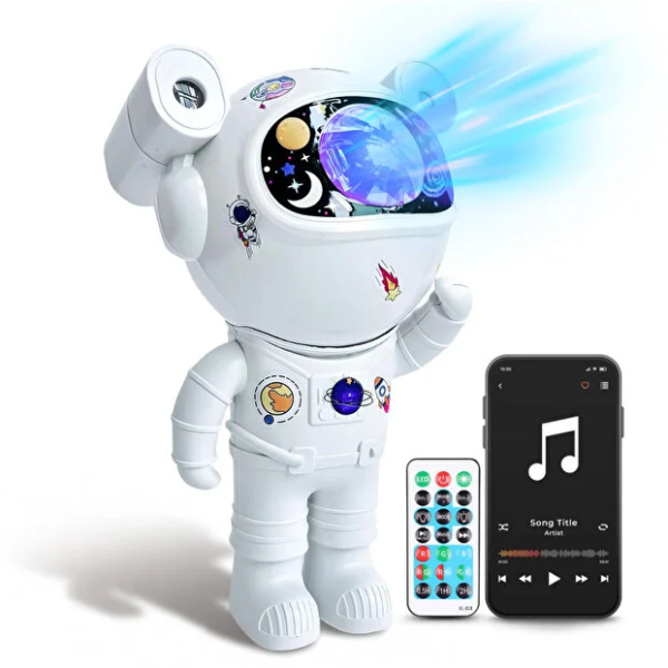 Proiector galaxie astronaut cu boxă Bluetooth